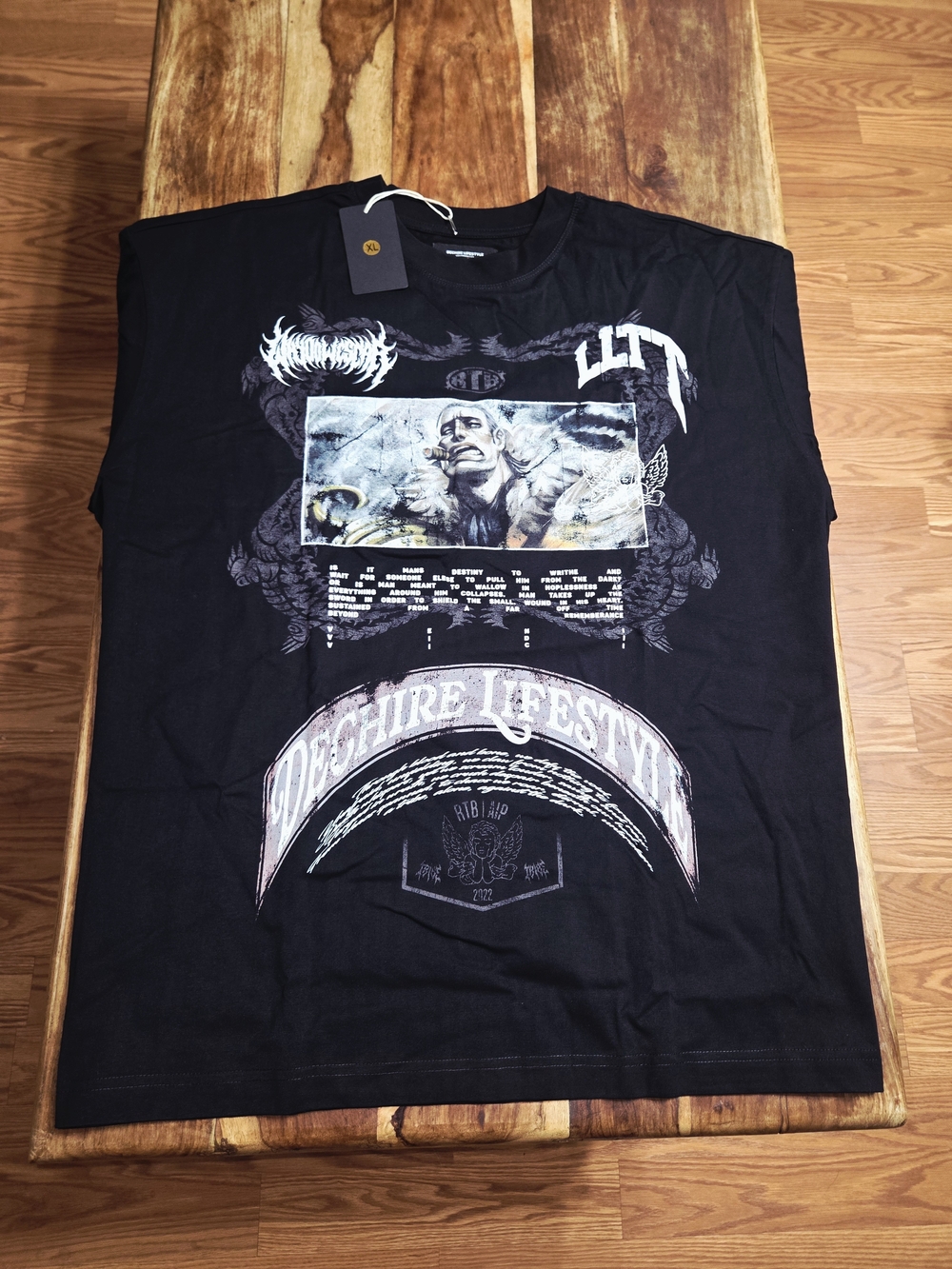 Deshire/One-Piece "Sir Crocodile" Collab Men's Graphic Tee. Size X-Large